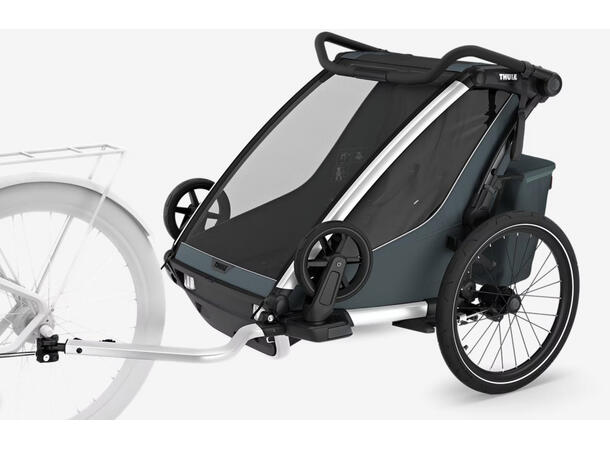 Thule Chariot Cross 2 Double Sykkelvogn Dark Slate 