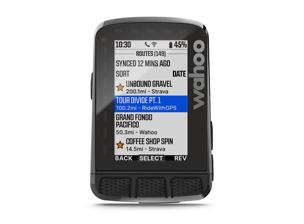 Wahoo ELEMNT ROAM 2.0 Sykkelcomputer Ant+, Strava, Bluetooth 