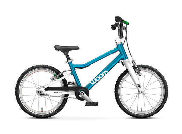 Woom Go 3 Automagic 16", Blå 6,1kg, 4-6 år, 105-120cm, 2 Gir 