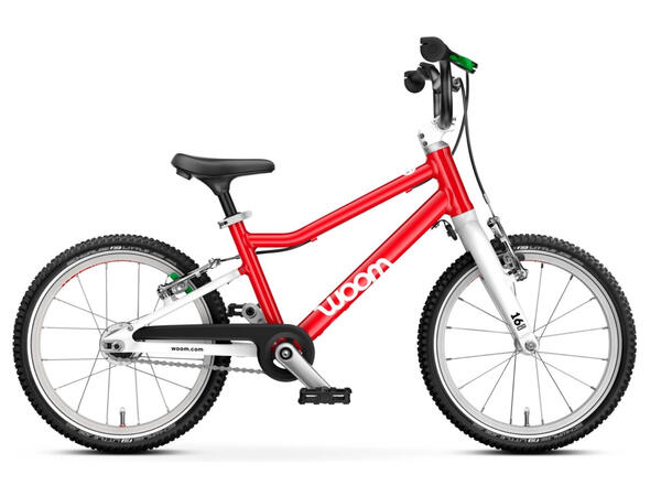 Woom Go 3 Automagic 16", Rød 6,1kg, 4-6 år, 105-120cm, 2 Gir 