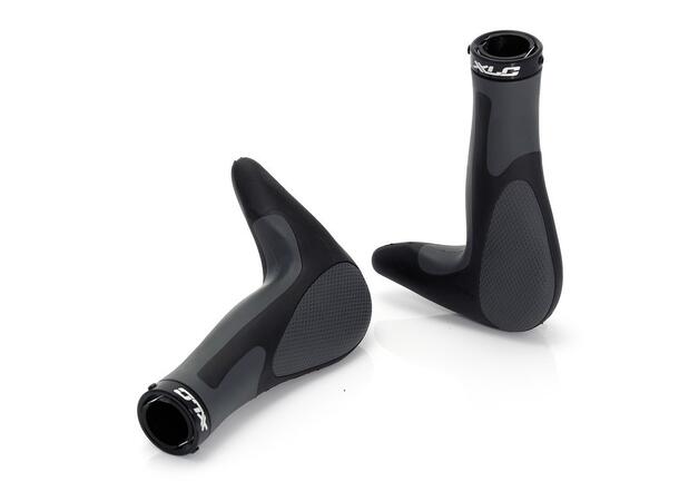 XLC GR-G16 Ergonomiske Holker m/Bar Ends Sort/Grå, 280g 