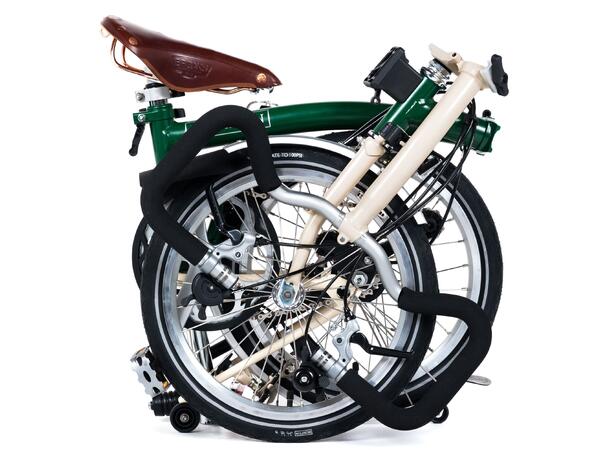 Brompton H6R Sammenleggbar sykkel 6 gir, 12,3kg, stålramme, Racing Green