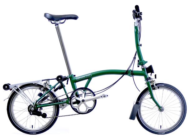 Brompton H6R Sammenleggbar sykkel 6 gir, 12,3kg, stålramme, Racing Green 