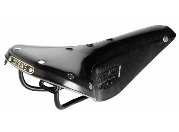 Brooks B17 Narrow Classic Sykkelsete Sort, Lær, 279x151mm, 530 gram 